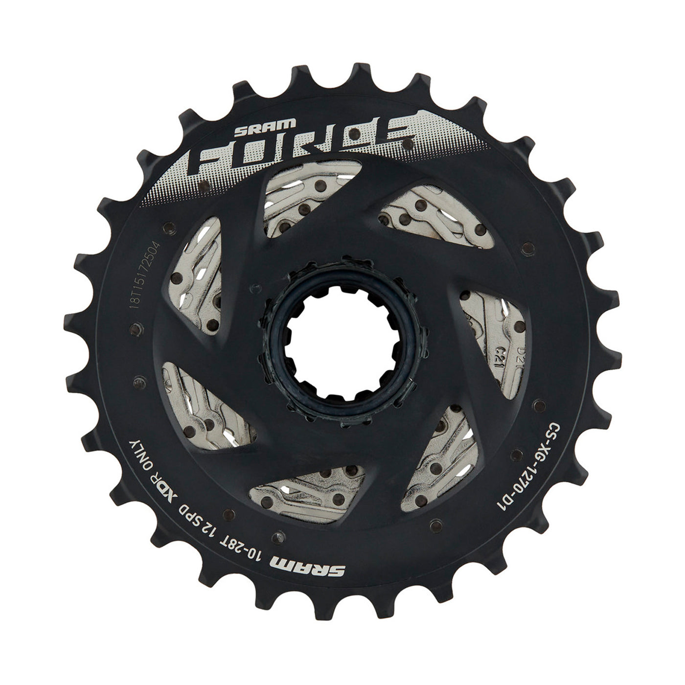 Cassette de Piñones SRAM 12P. 10/36D XG-1270 D1 Plata