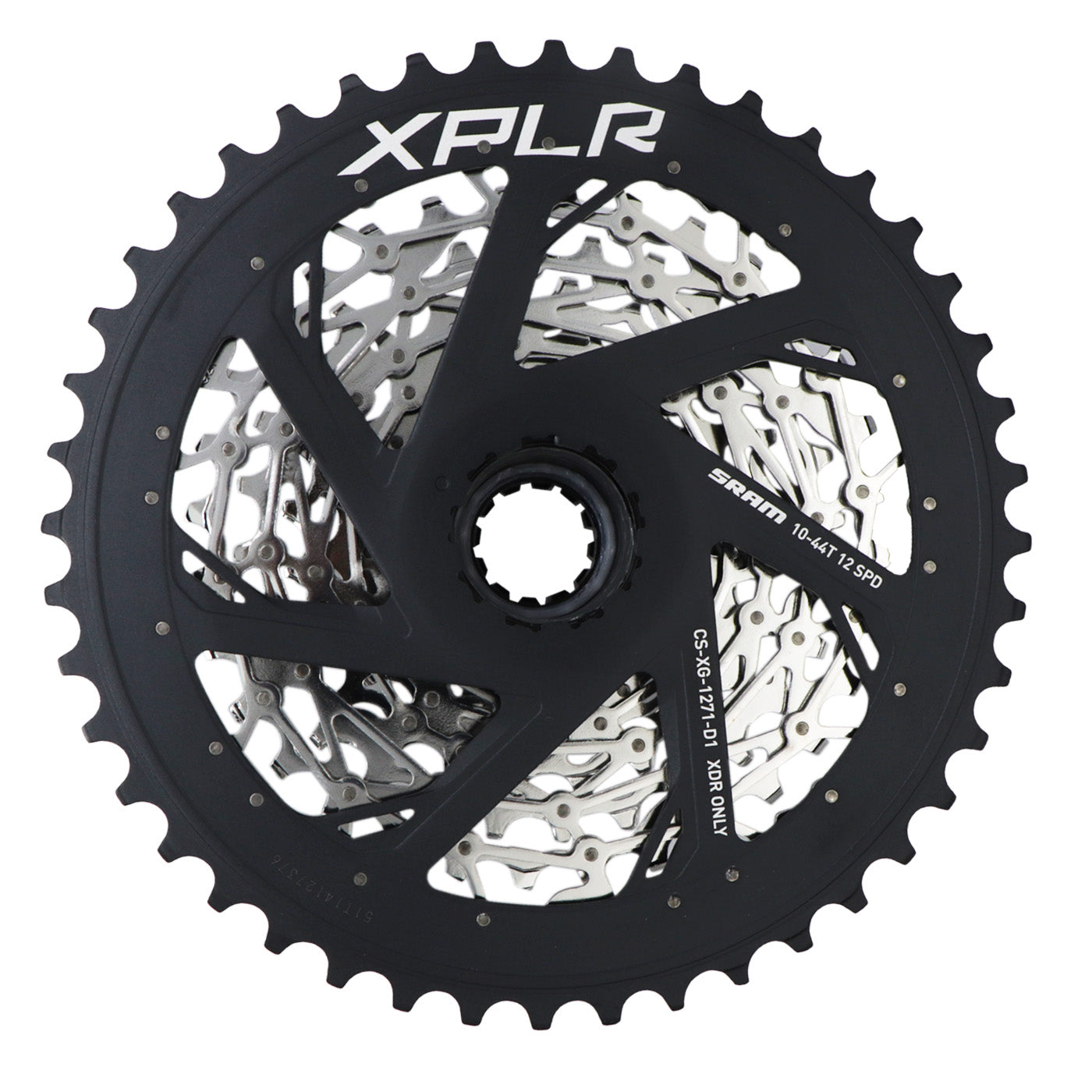 Cassette de Piñones SRAM XPLR 12P. 10/44D XG-1271 D1 XDR Silver/Negro